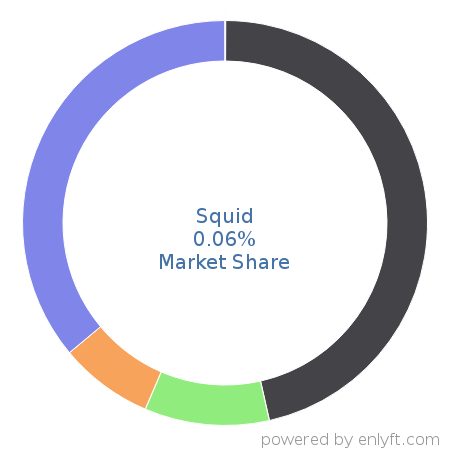 Squid market share in Software Development Tools is about 0.06%