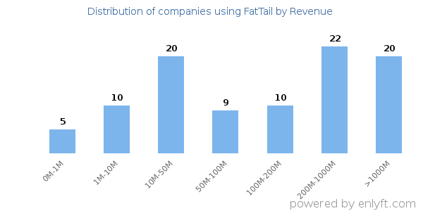 FatTail clients - distribution by company revenue