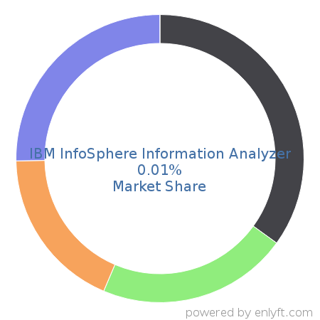 IBM InfoSphere Information Analyzer market share in Data Security is about 0.01%