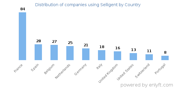 Selligent customers by country